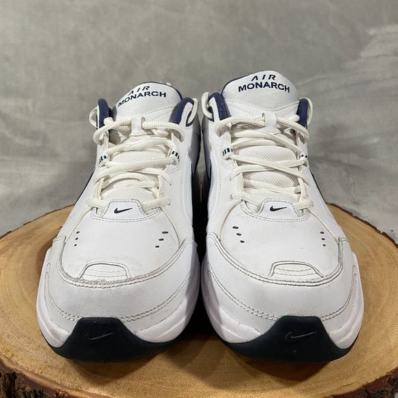 Nike Air Monarch IV Men's Size 11 Extra Wide White Silver Walking Shoes Sneakers - Picture 4 of 8